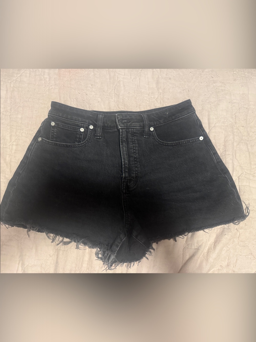 Madewell Black Jean shorts - The Perfect Jean Short